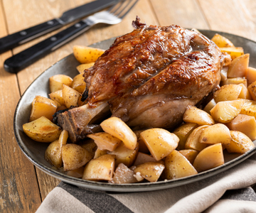 Baked Pork Shank with Potatoes