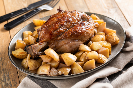 Baked Pork Shank with Potatoes