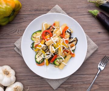Pasta with Grilled Vegetables