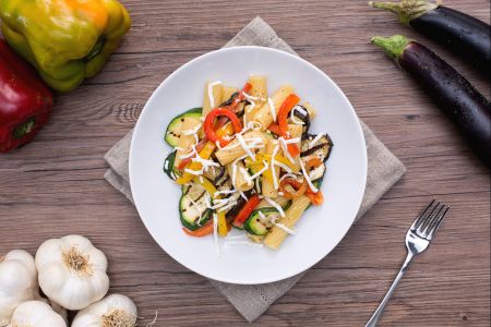 Pasta with Grilled Vegetables