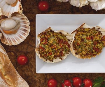 Provençal-style Gratinated Scallops