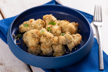 Monkfish Bites in Almond Crust