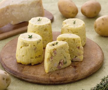 Potato, Bacon, and Thyme Flan