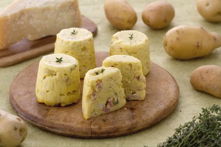 Potato, Bacon, and Thyme Flan