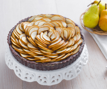 Pear and Chocolate Tart