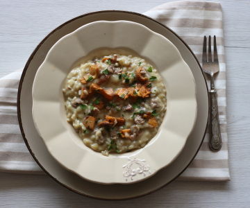 Mushroom and Sausage Risotto