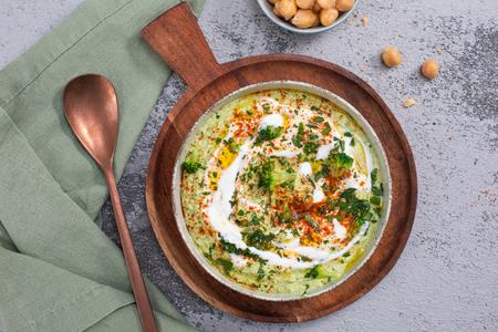 Spiced Broccoli and Yogurt Hummus