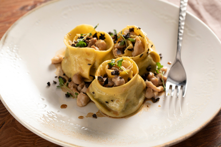 Stuffed Pappardelle with Rabbit Ragù