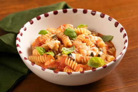 Pasta with Tomato and Mozzarella