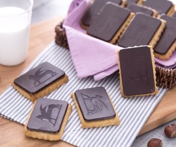 Hazelnut Sablé with Dark Chocolate Puff Pastry