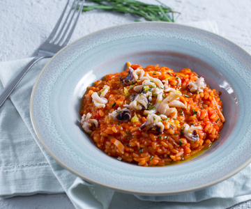 Cuttlefish and Tomato Risotto