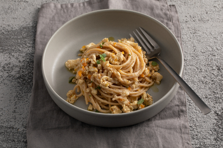 Spaghetti with Chicken Ragù