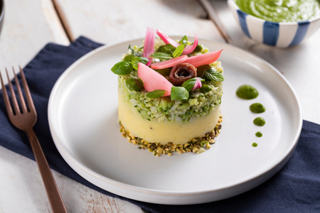 Potato and Broccoli Cake