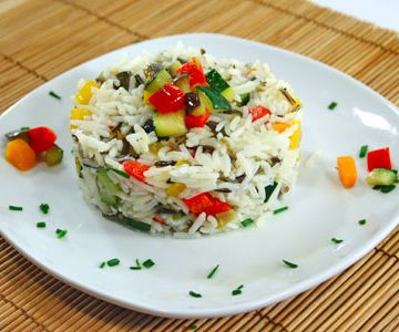 Basmati and Wild Rice Salad with Vegetables