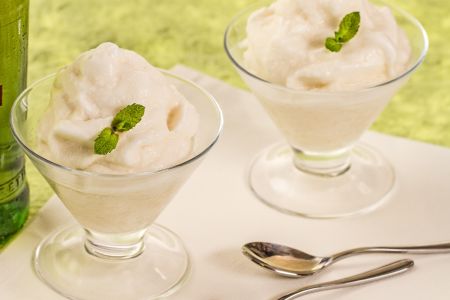 Beer and Mint Sorbet