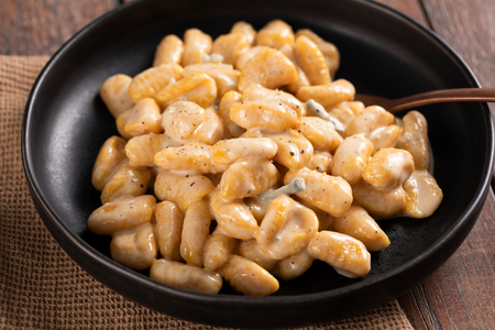 Pumpkin Gnocchi with Gorgonzola Cream