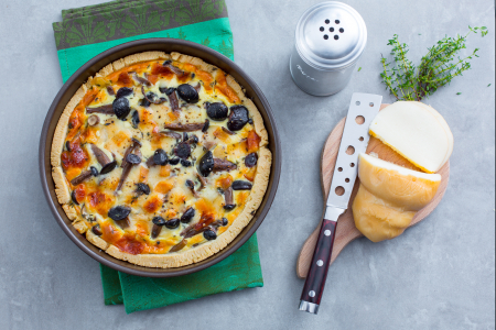 Savory Pie with Honey Mushrooms