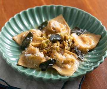 Cappellacci with Savoy Cabbage and Cheese