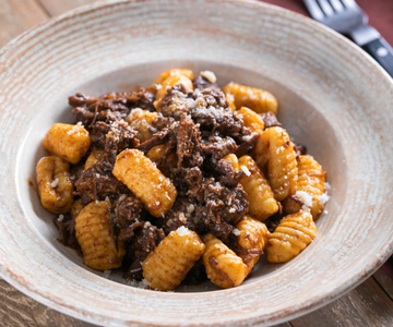 Polenta Gnocchi with Venison Ragù