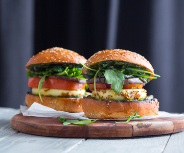 Grilled Cheese with BBQ Veggies and Mustard
