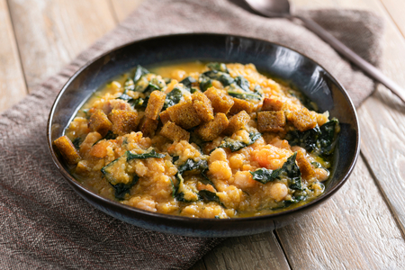 Tuscan kale and chickpea soup