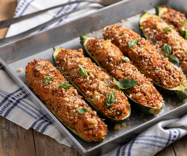 Vegetarian Stuffed Zucchini