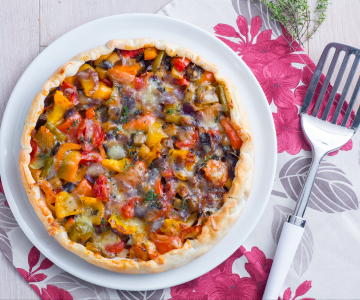 Ratatouille savory tart