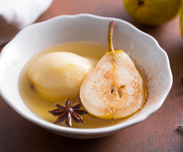 Poached pears