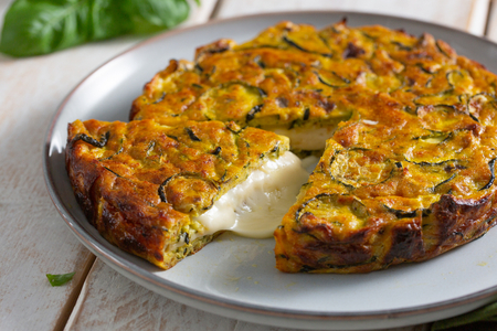 Zucchini Frittata with Provola