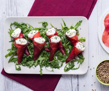 Bresaola and Cheese Cones