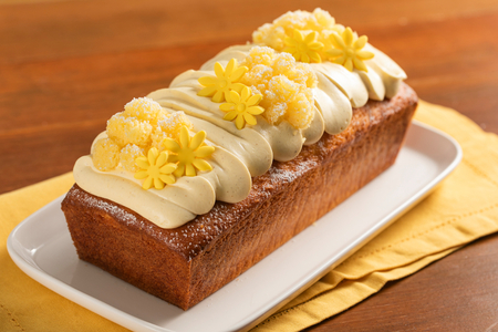 Mimosa loaf cake