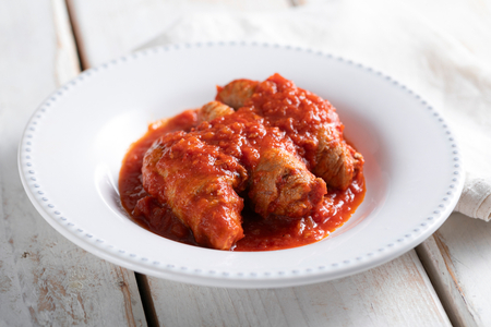 Roman-style veal rolls