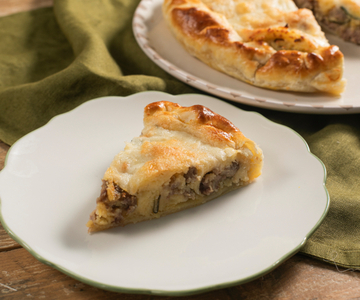 Potato and Sausage Savory Pie