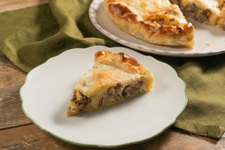 Potato and Sausage Savory Pie