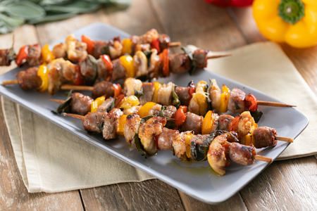 Air fryer meat skewers