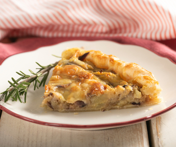 Radicchio and Potato Savory Tart