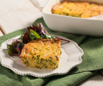 Baked frittata with asparagus and ricotta