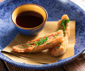 Fried red mullet with sweet-and-sour sauce