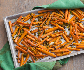Roasted Carrots with Pistachios