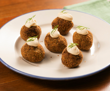 Agretti, Asparagus and Zucchini Balls