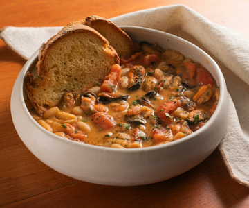 Beans and Mussels Soup