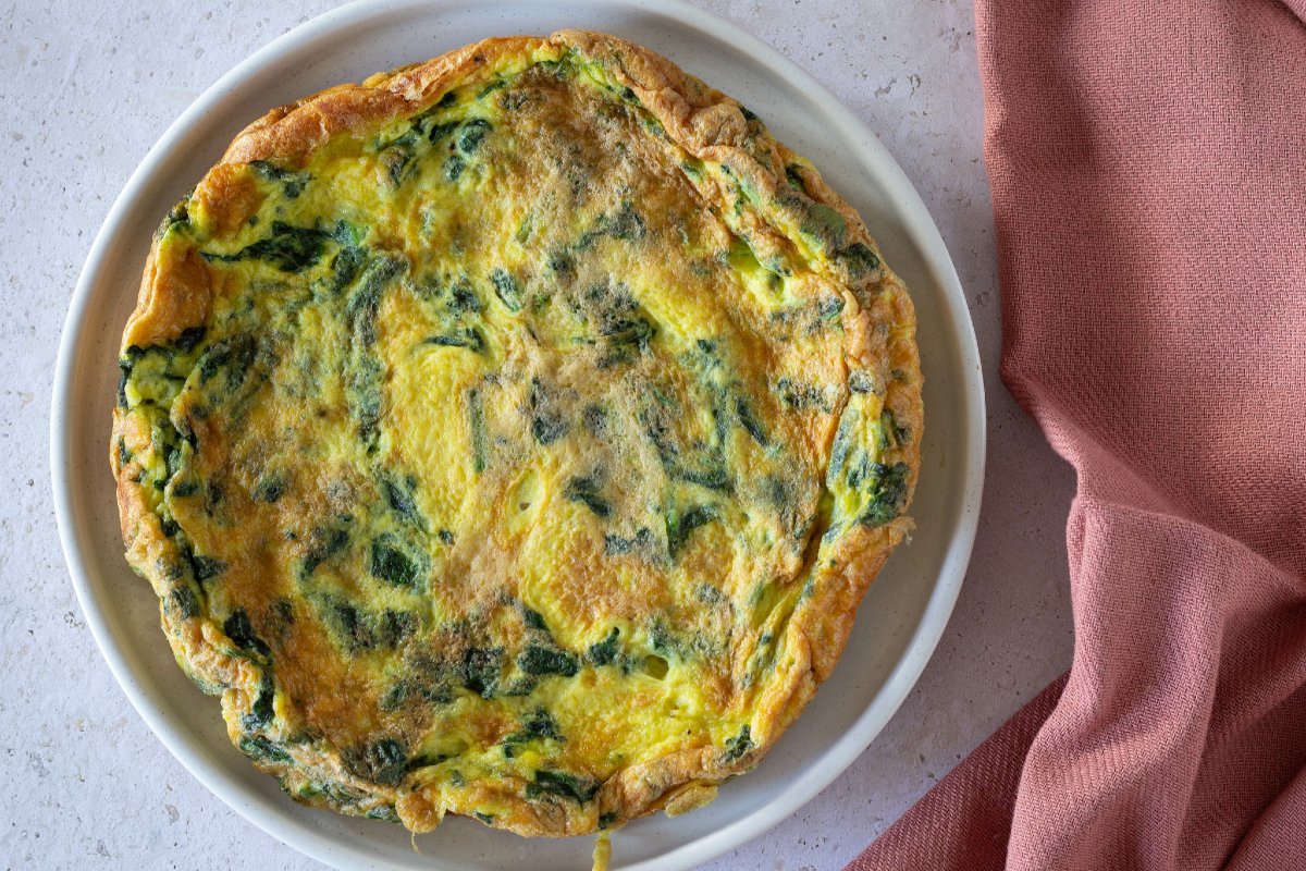 Spinach omelette