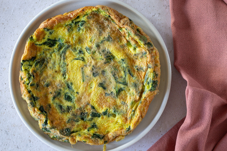 Spinach omelette