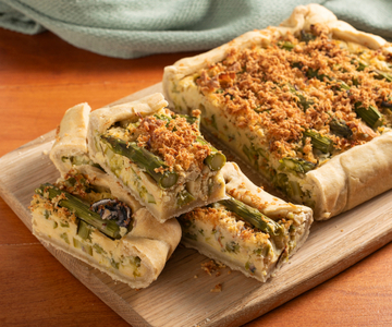 Vegan spring savory tart