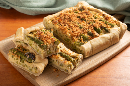 Vegan spring savory tart
