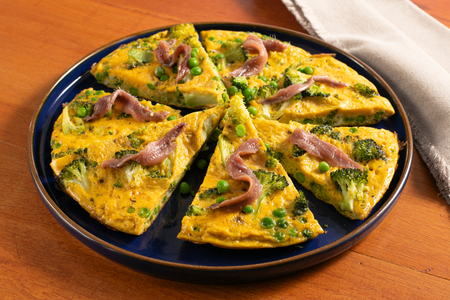 Pea and Broccoli Frittata