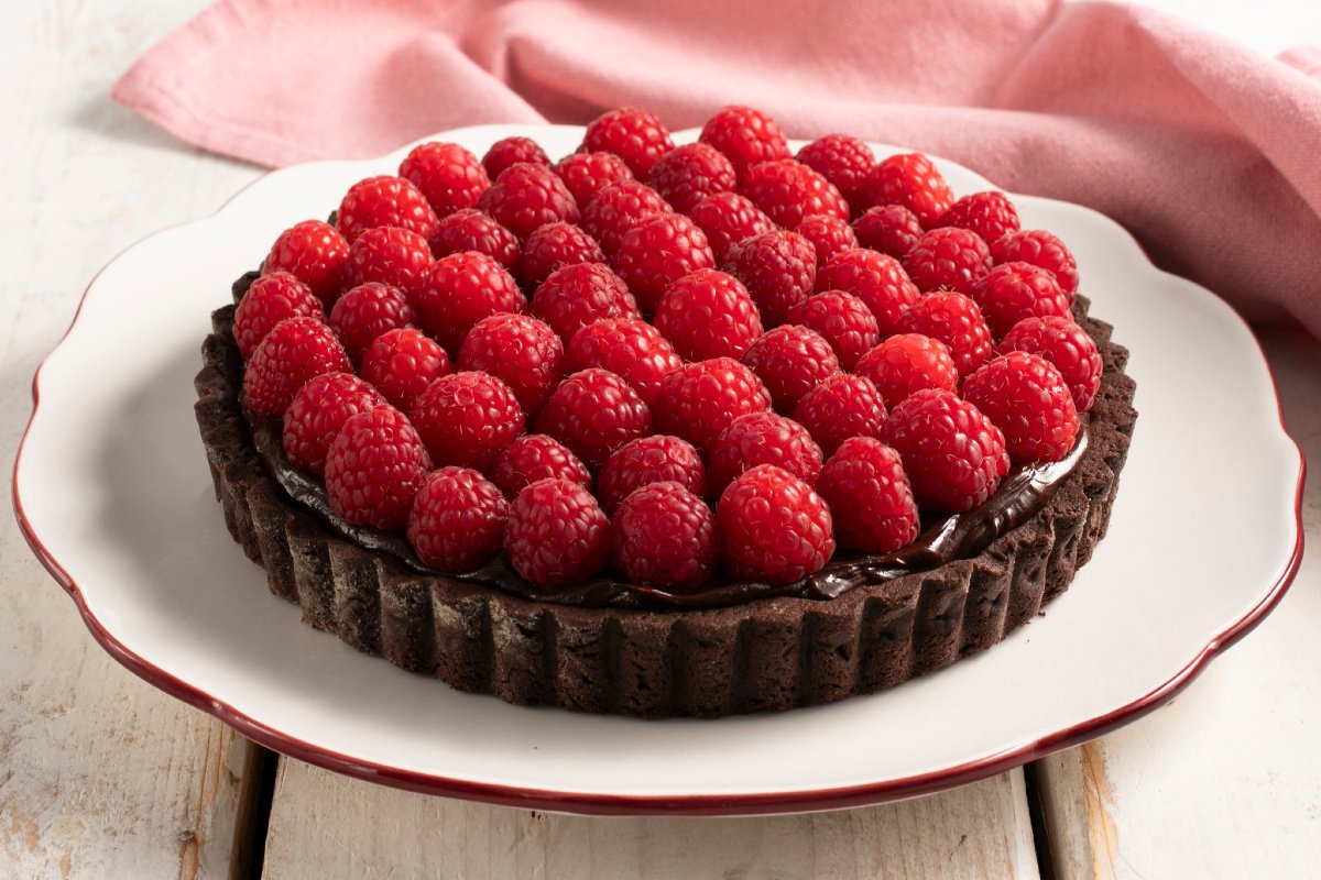 Chocolate and Raspberry Tart
