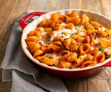 Baked pasta shells