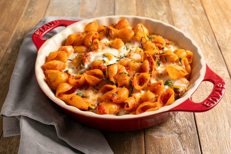 Baked pasta shells