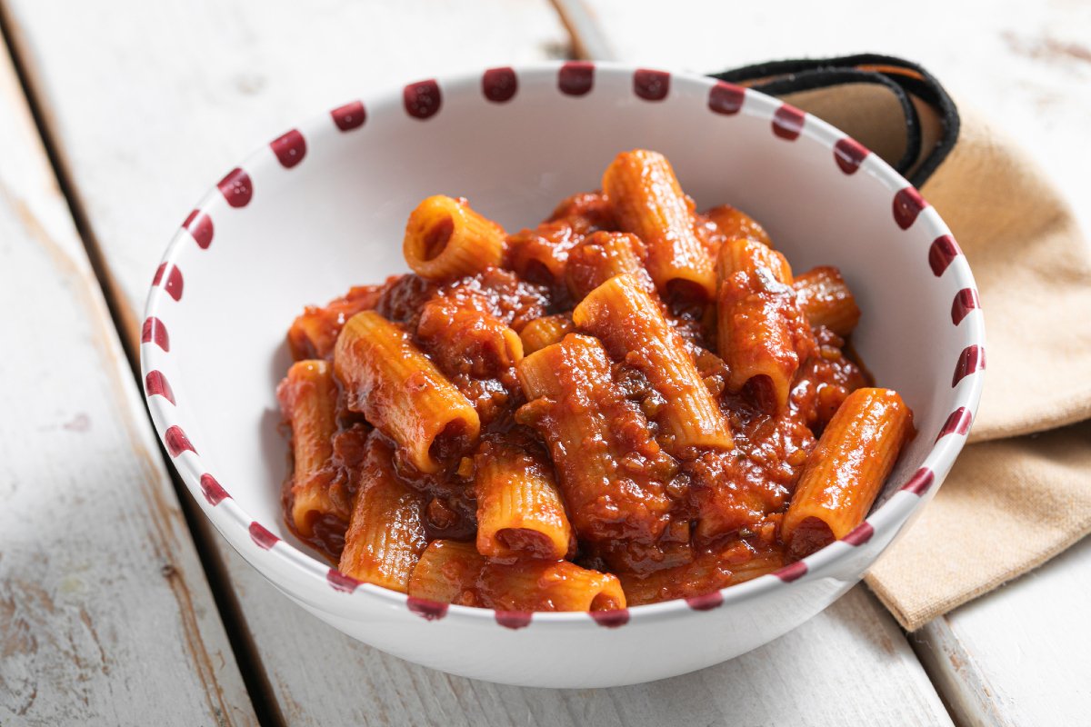 Pasta with eggplant ragù